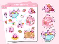 Image 2 of Kirby Breakfast Sticker Sheet #KB001