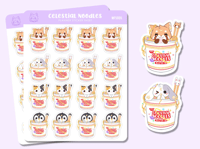 Image 2 of Celestial Noodles Sticker Sheet #MFS005