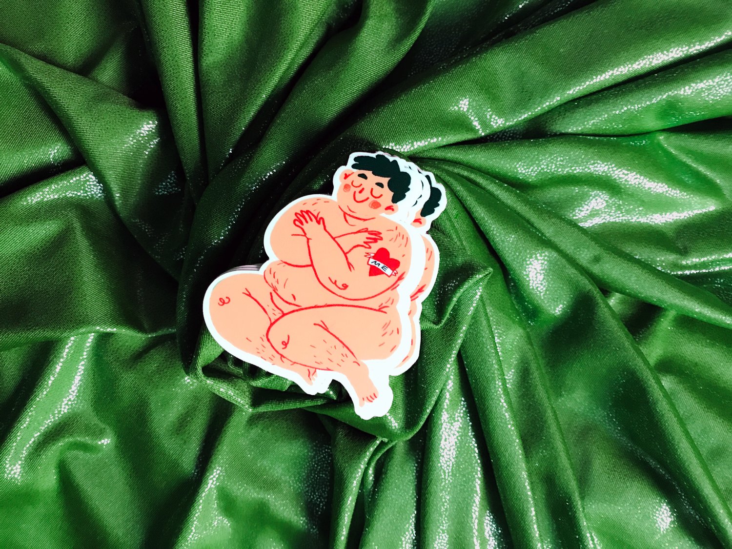 Self-Hug Self-Love Tiny Fatty Sticker