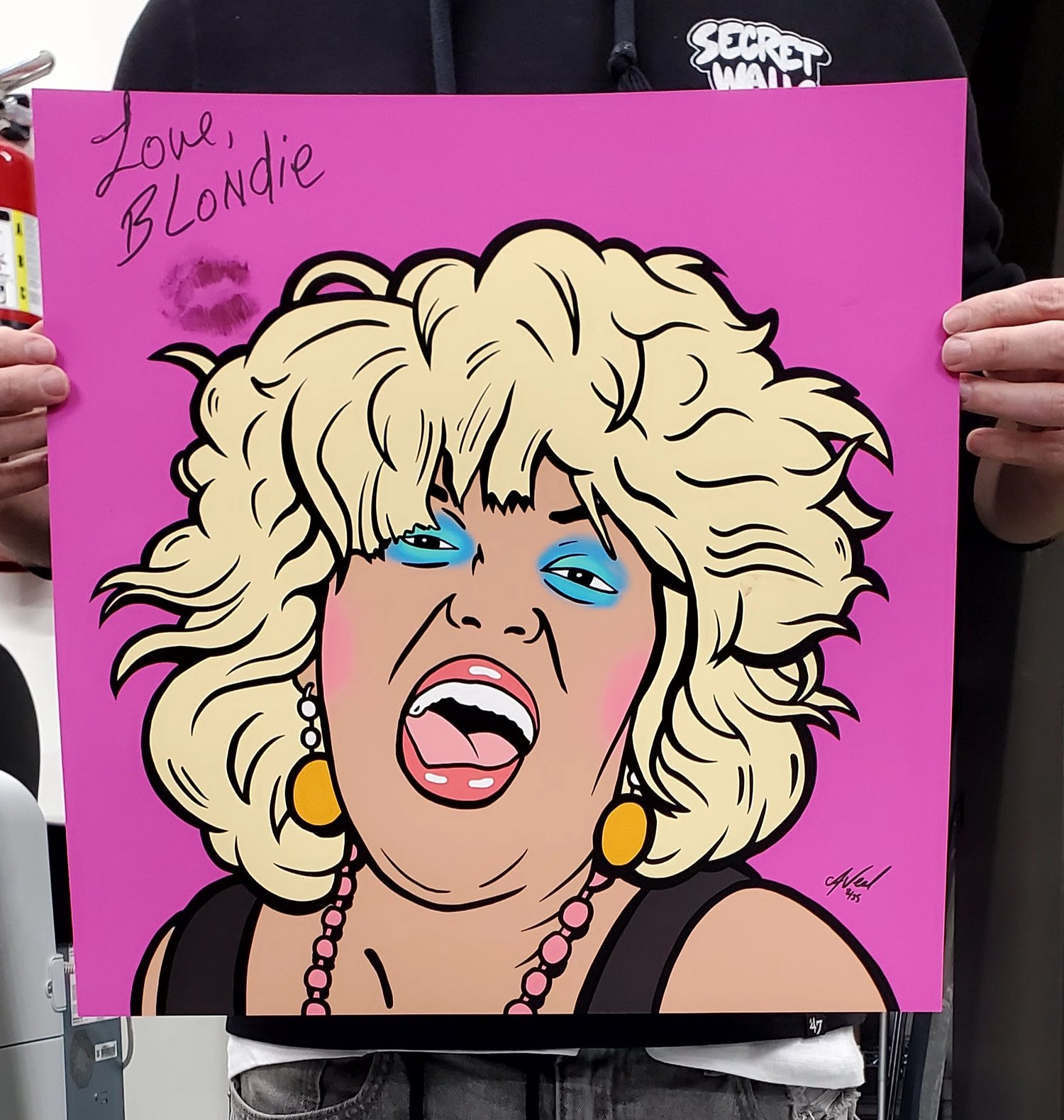 Image of Blondie V-Day Print  (Magenta)