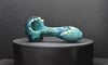 Lyric Glass - Teal Fillagree Pipe