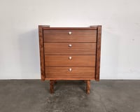 Image 1 of Small Walnut Chest of Drawers by Martin Borenstein for Brown Saltman 