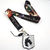Attack on Titan Military Police Regiment Lanyard Keychain