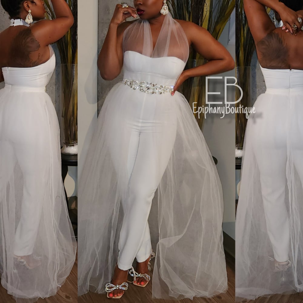 Image of The White Ava Jumpsuit