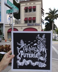 Image 2 of Perico y Putería Art Print Black (12x12)