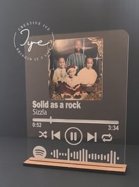 Image 2 of Engraved Spotify Acrylic Frame (Scannable)