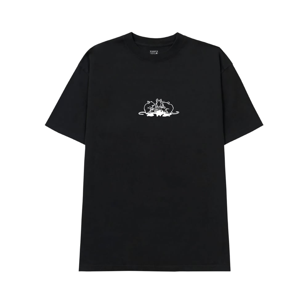Image of RATS TEE WASHED BLACK