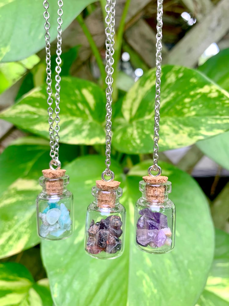 Image of Crystal Jar necklaces