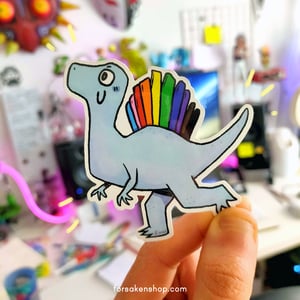 Queerosaur sticker
