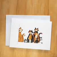 Greeting card - Happy Cats