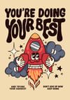 Optimistic Rocket - PRINT