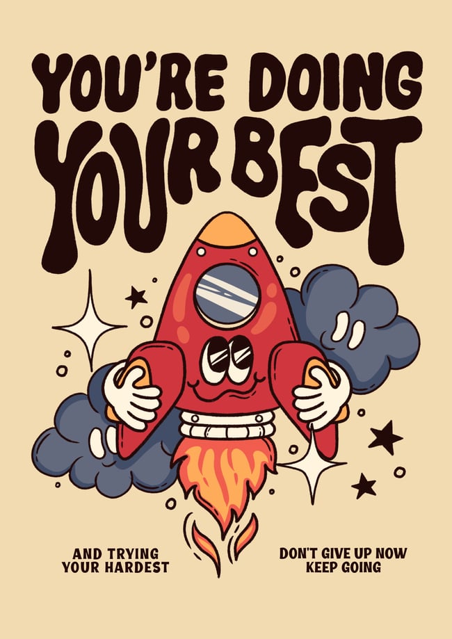 Optimistic Rocket - PRINT