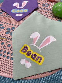 Image 3 of Easter Bunny - Personalised bandana 