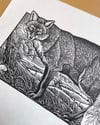 'Wanderer of rolling hills' Limited Edition  Linoprint