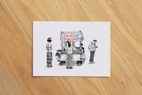 Taiwan Street Food: Sausage Cart | Pen Illustration | Print