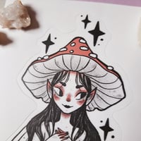Image 2 of Mushroom Girl vinyl sticker