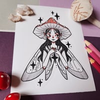 Image 3 of Mushroom Girl vinyl sticker