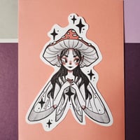 Image 4 of Mushroom Girl vinyl sticker
