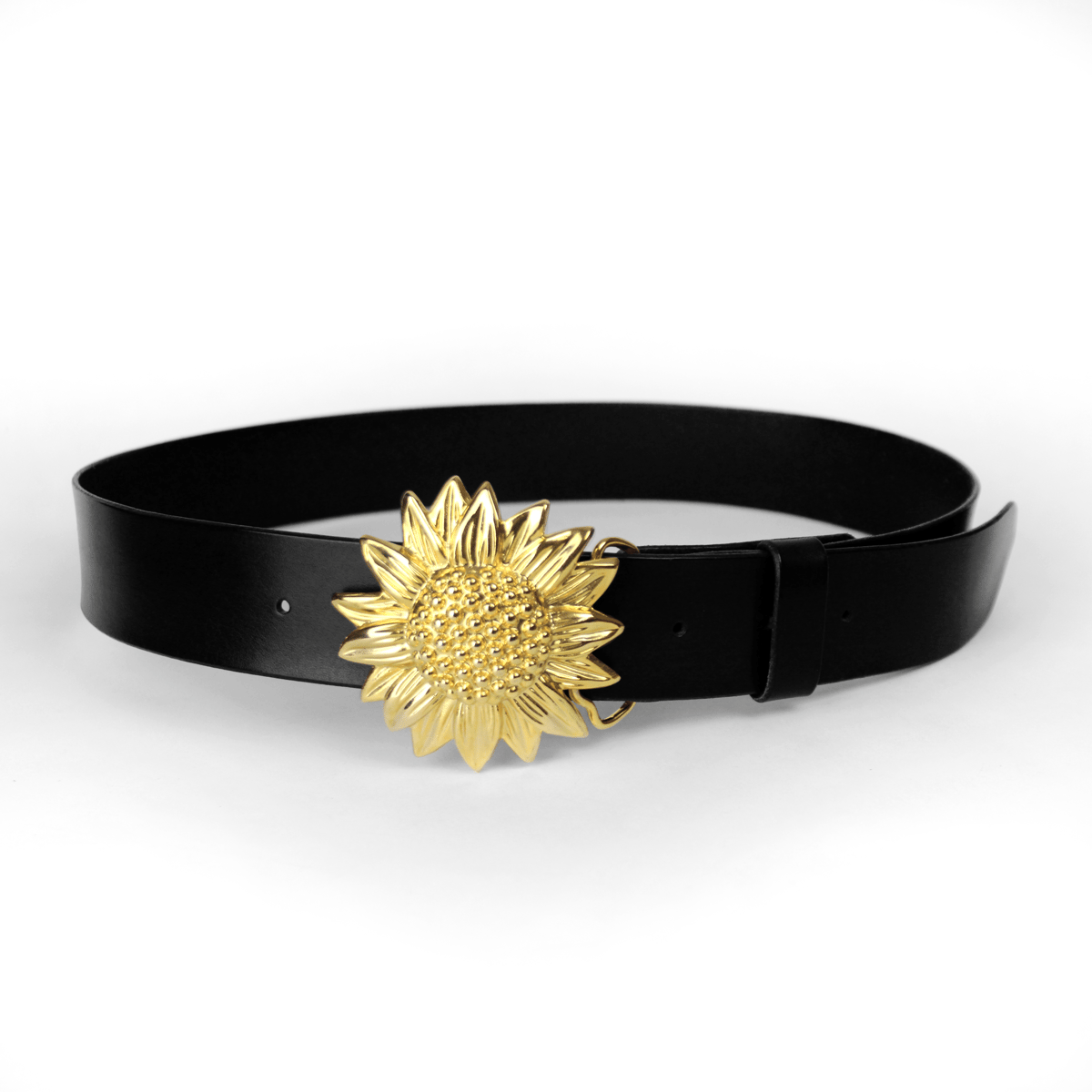 Vintage designer sunflower buckle belt | Theirs & Theirs Vintage designer sunflower buckle belt | Theirs & Theirs