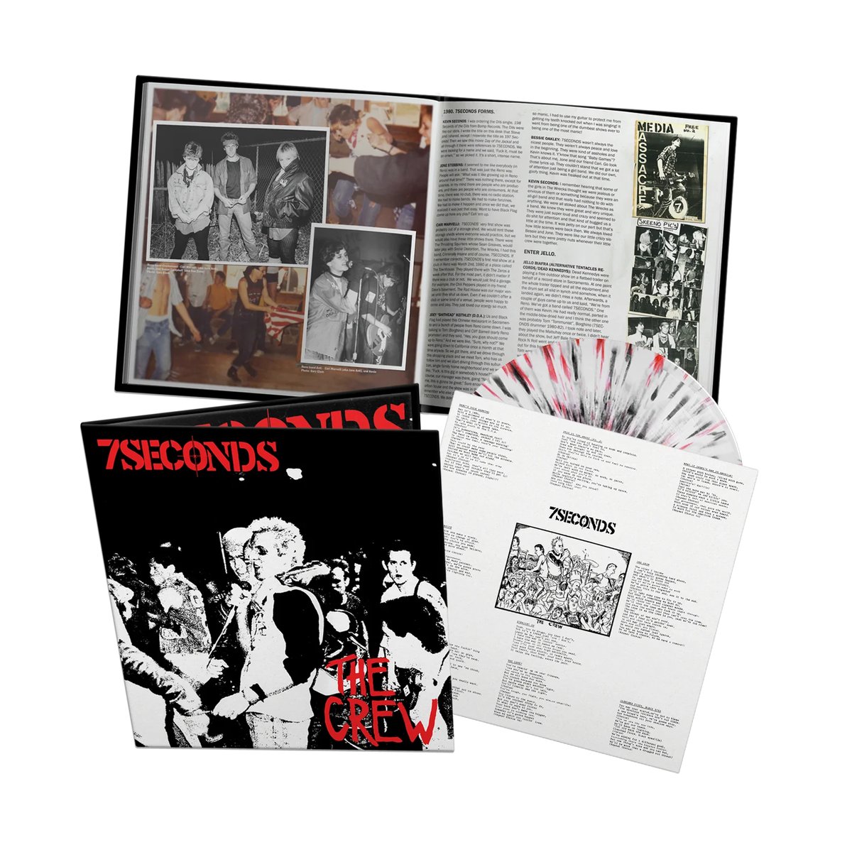 Image of 7 SECONDS - The Crew LP (Remastered deluxe ed. On splatter vinyl)