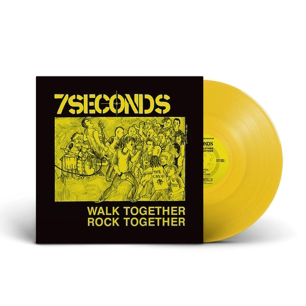 Image of 7 SECONDS - Walk Together, Rock Together LP (Remastered deluxe ed. On yellow vinyl)