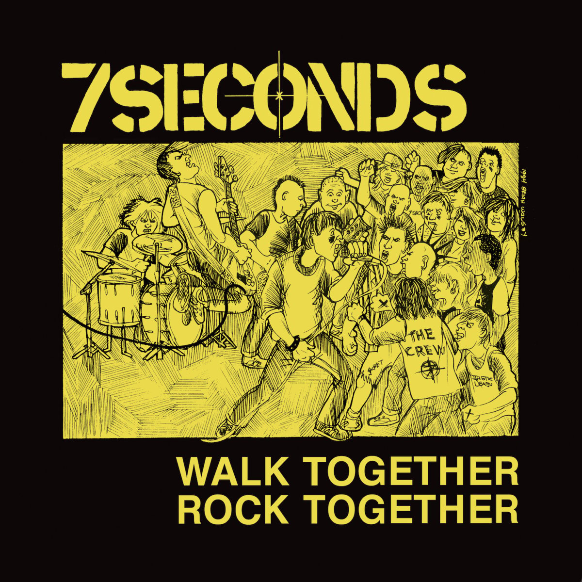 Image of 7 SECONDS - Walk Together, Rock Together LP (Remastered deluxe ed. On yellow vinyl)