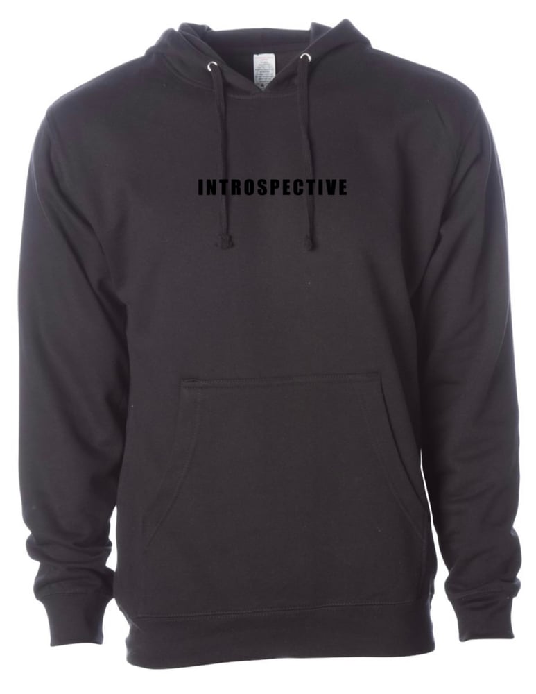 Image of INTROSPECTIVE BLACK HOODIE