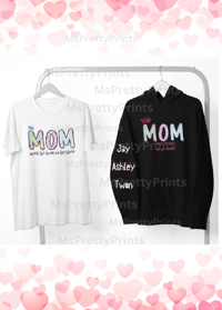 Image 4 of Momma/Grandma/GiGi Wears Her Heart on her Sleeve Hoodie/Tshirt