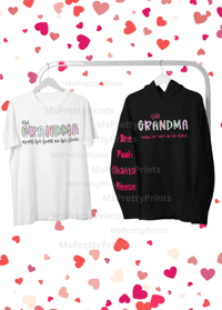 Image 5 of Momma/Grandma/GiGi Wears Her Heart on her Sleeve Hoodie/Tshirt