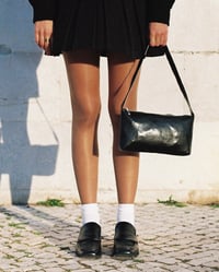 Image 2 of Tulip Bag - Black vegan leather