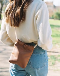 Image 3 of Jasmine Bag - Brown vegan leather