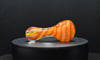 Keebler Glass - Orange Linework Pipe