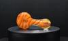 Keebler Glass - Orange Linework Pipe