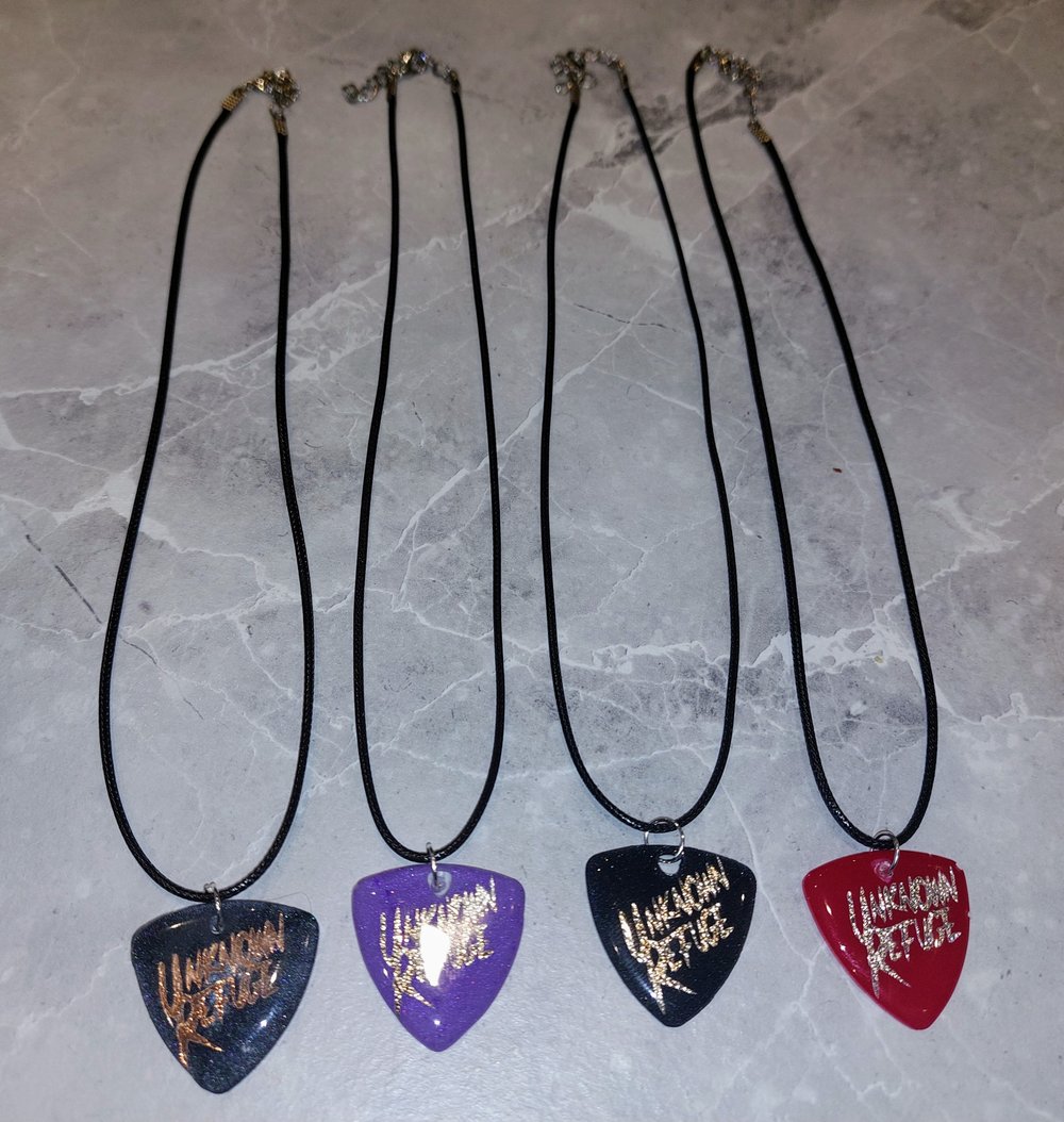 Guitar pic necklace