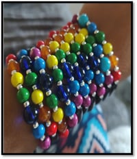 Image 2 of Wooden Chakra Bracelet