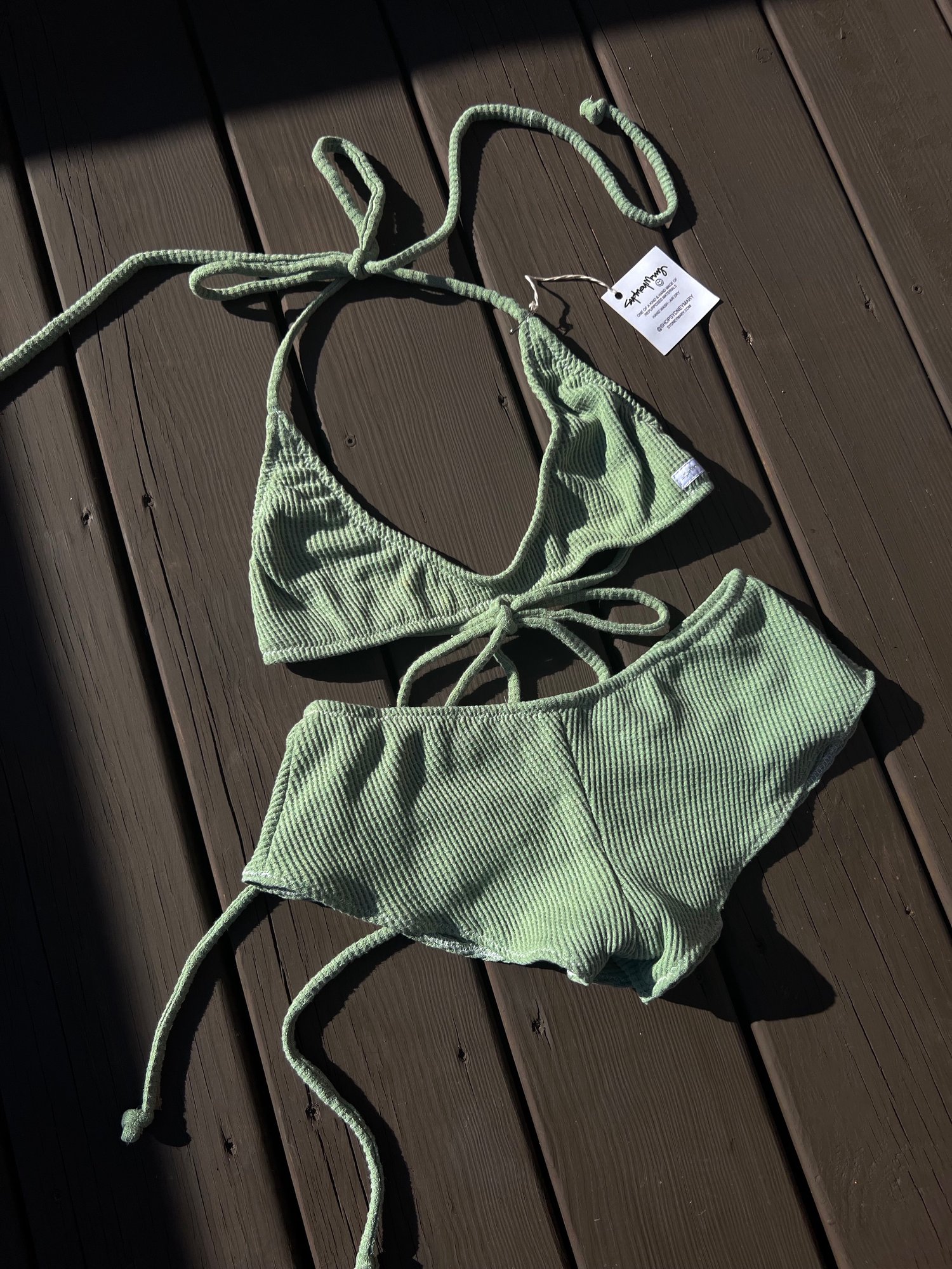 Image of Original Bikini Top & Boyshort Bikini Bottom - Aura (XS/S)