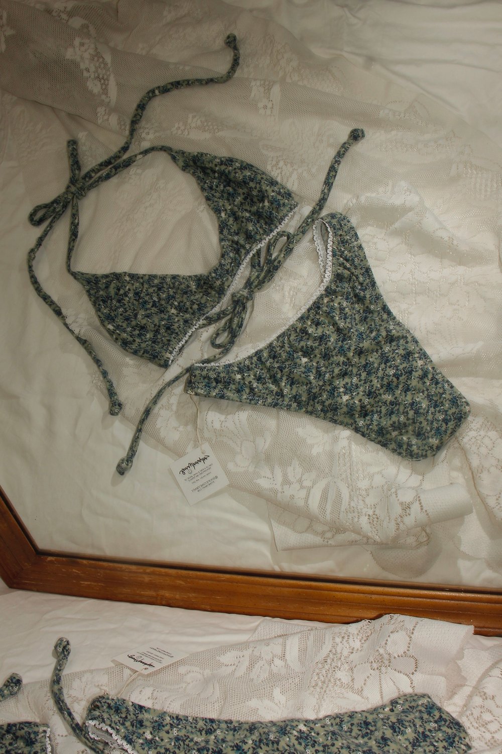 Image of Original Sydney Mary Top & High Waist Cheeky Bikini Bottom - All Love (L)