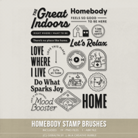 Homebody Stamp Brushes (Digital)