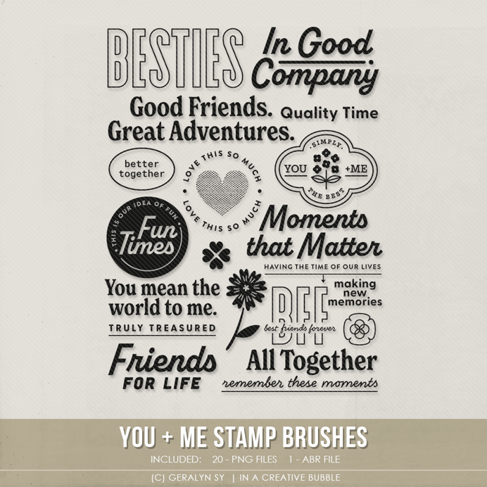 Stamp Brushes In a Creative Bubble