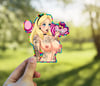 Sexy Psychedelic Alice In Wonderland Sticker, Tattooed Alice