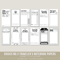 Basics No.3 Traveler's Notebook Papers (Digital)