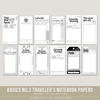 Basics No.3 Traveler's Notebook Papers (Digital)