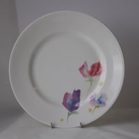 Image 1 of Sweet Pea English Fine Bone China Salad Plate