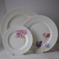 Image 3 of Sweet Pea English Fine Bone China Salad Plate