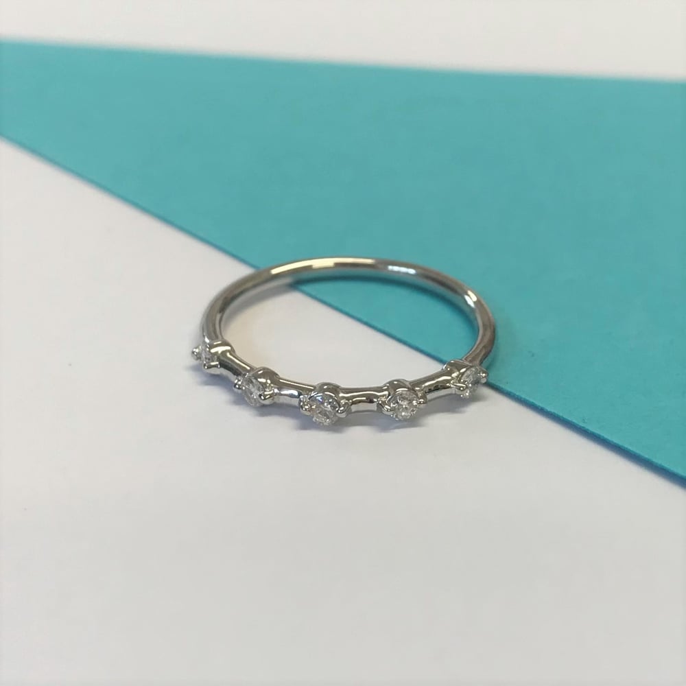 Image of Five stone diamond ring