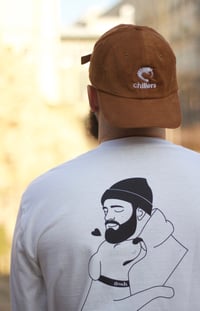 Image 4 of Casquette Camel/White