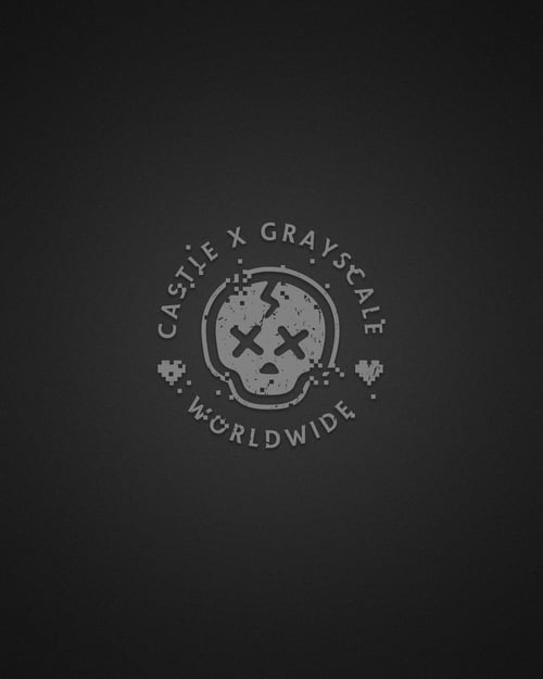 Image of Castle X Grayscale - WORLDWIDE - Front Variant - T-Shirt