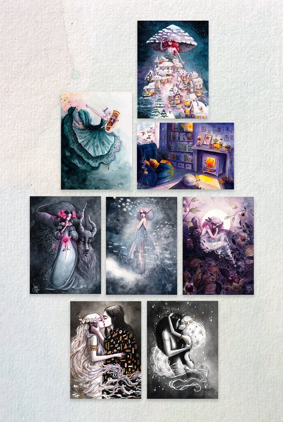 Image of Winter Spirit - 8 Mini prints Set