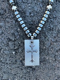 Image 1 of Celtic Cross Hematite Necklace