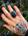WL&A Handmade Old Style Black Buffalo Ingot Medicine Ring - Size 10